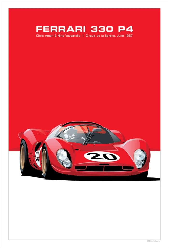 Canvanation 8 / A4 20x30cm Affiche Retro Voiture GTR