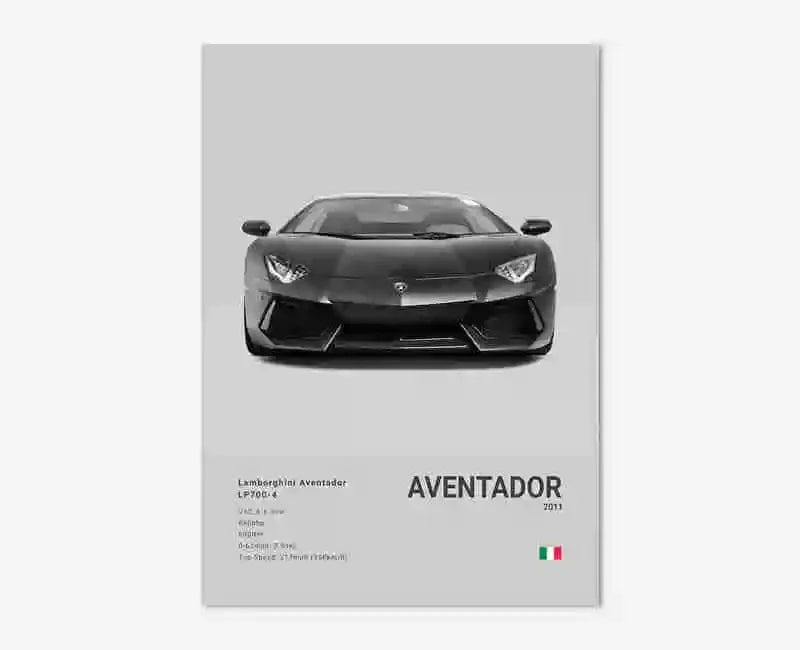 Canvanation 20 / 50x70cm Affiche Voiture Lamborghini Luxe Sto Veneno Urus Aventador SVJ