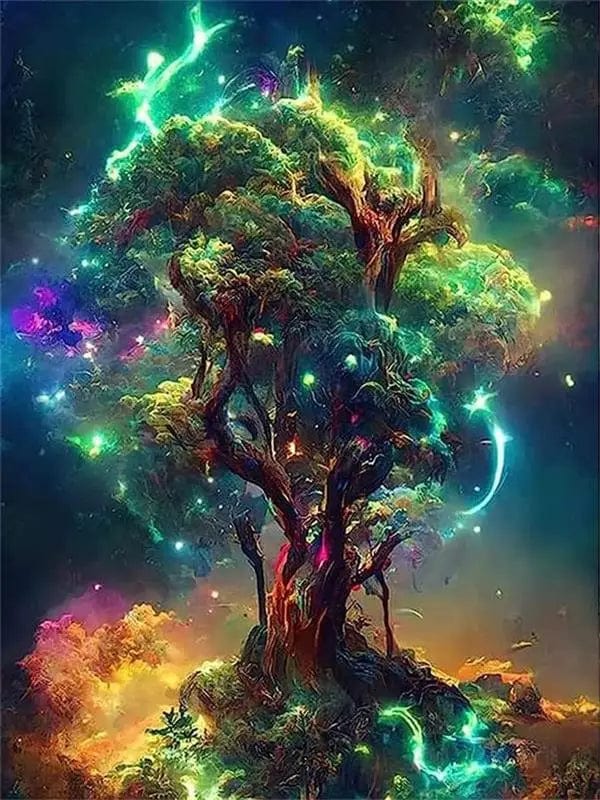 Canvanation Affiche - Arbre De Vie Forêt Enchanté