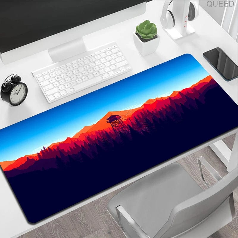 Canvanation C304 / 400x900x2mm Tapis De Souris -  Arbres Forêt  Paysage Coloré