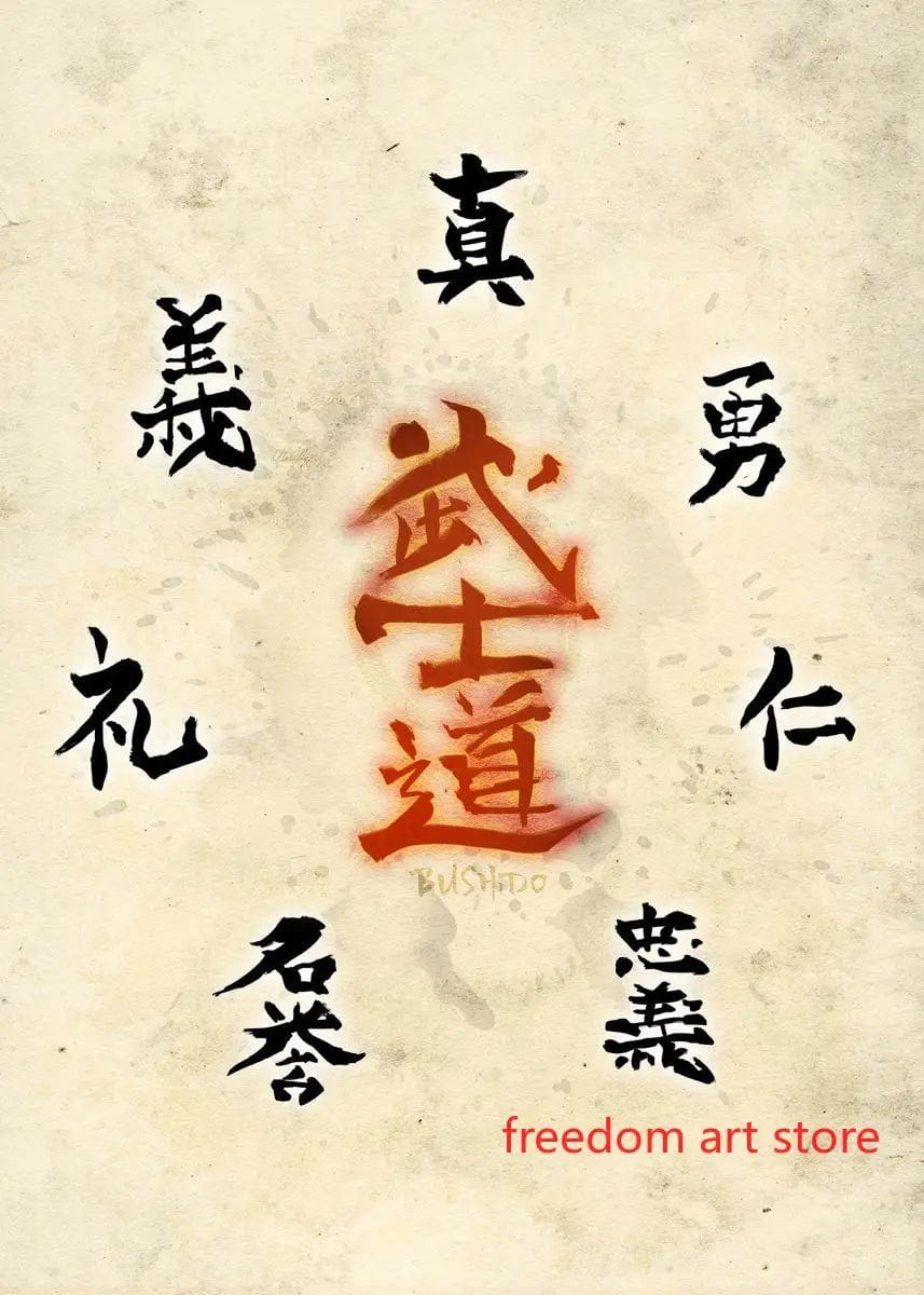 Canvanation 3 / 40X60cm Poster D'art Japonais Geisha Samurai