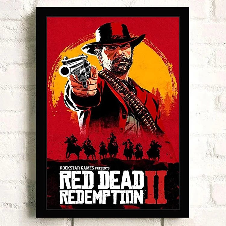 Canvanation 5 / 50X70cm Affiche Jeu Populaire Red Dead Redemption 2