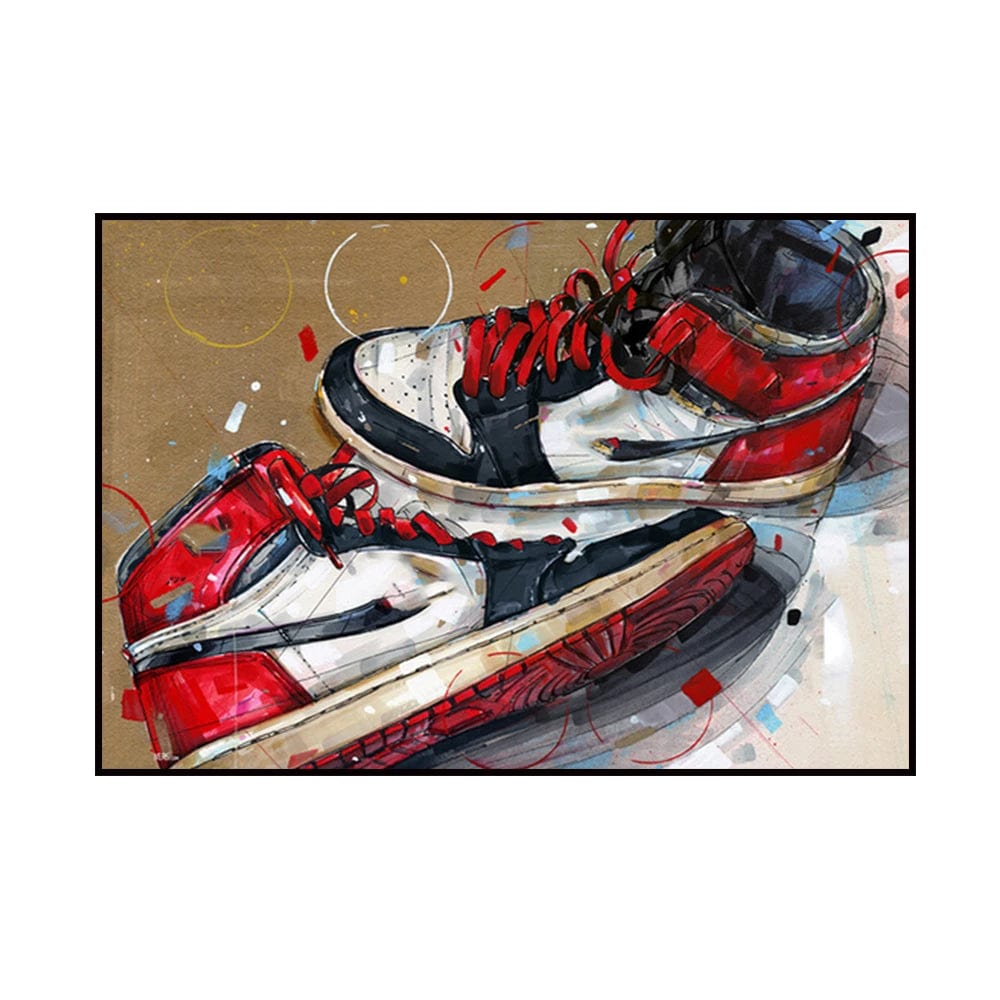 Canvanation 40X60CM Affiche Street Art Nike Air Jordan Artiste