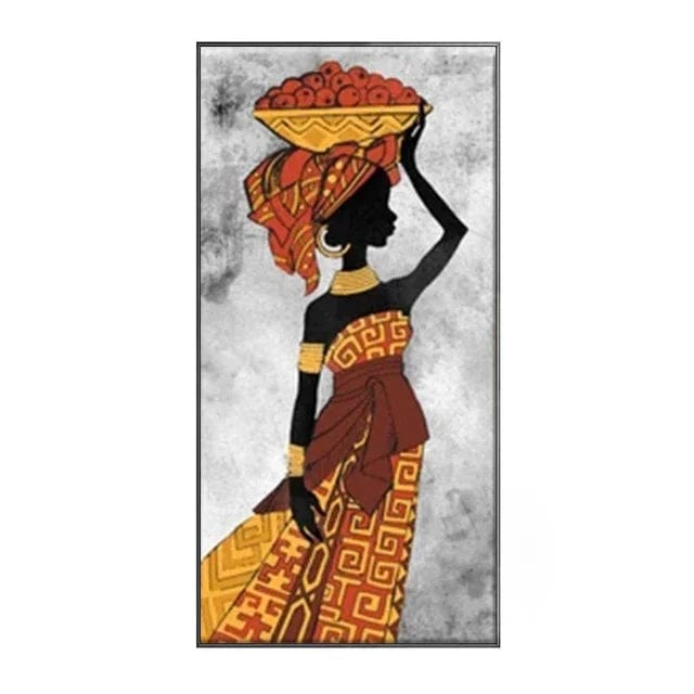 Canvanation H31-4 / 40x80cm Affiche Femme Africaine