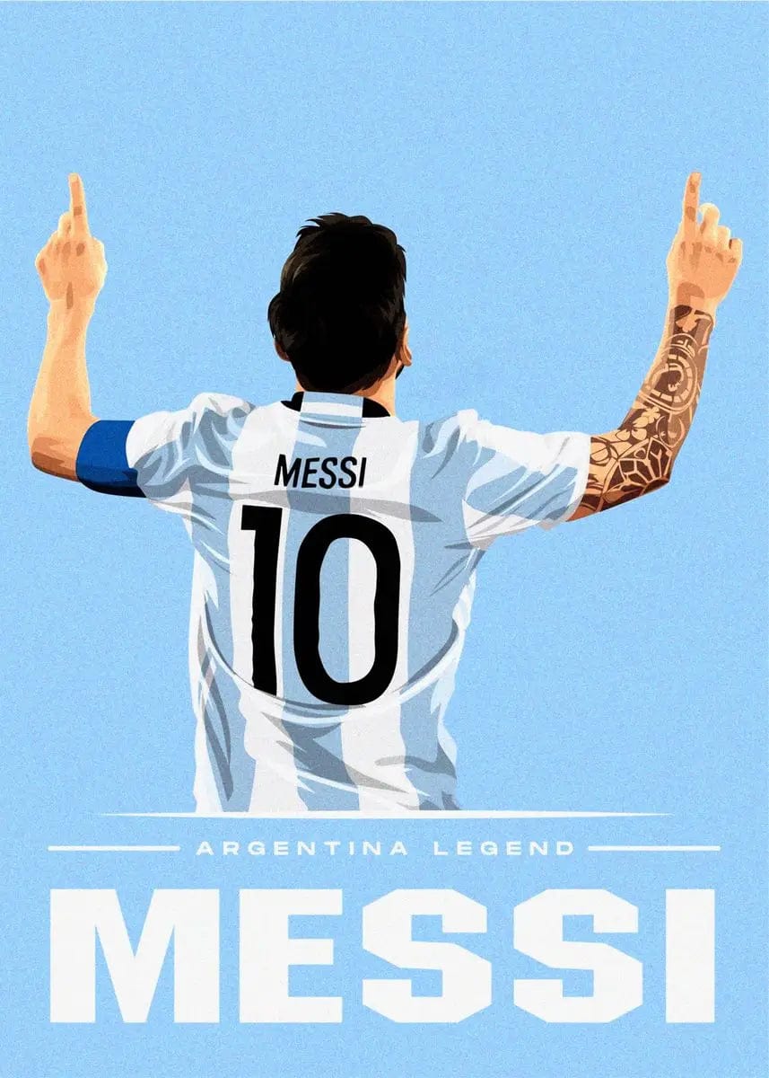 Canvanation 18 / 30x40cm Affiche Football - Maradona - Zidane