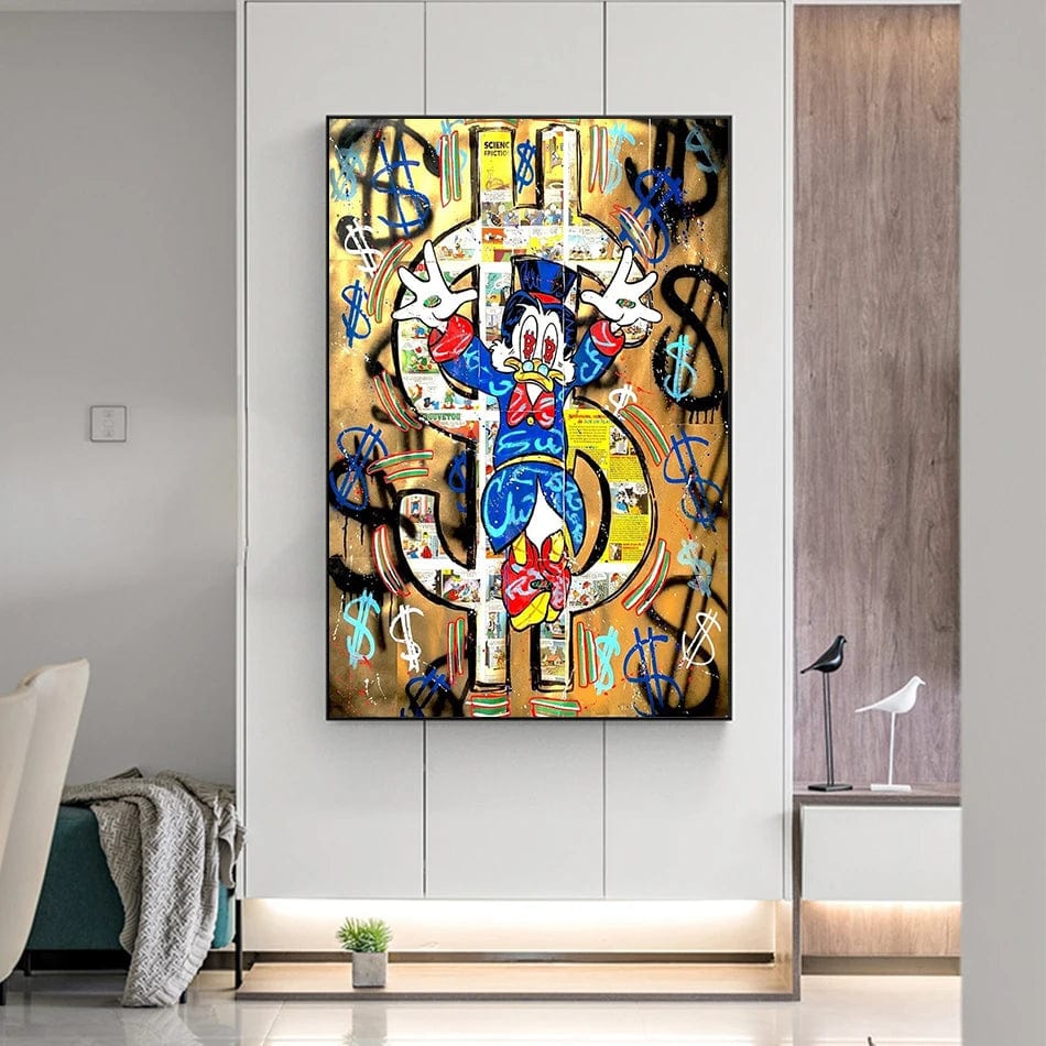 Canvanation Poster Picsou Donald Diamand Street Art