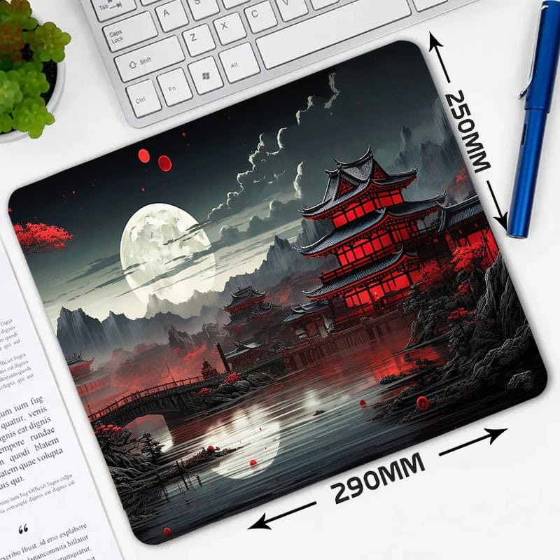 Canvanation Tapis De Souris - Paysage Japonais Pleine Lune