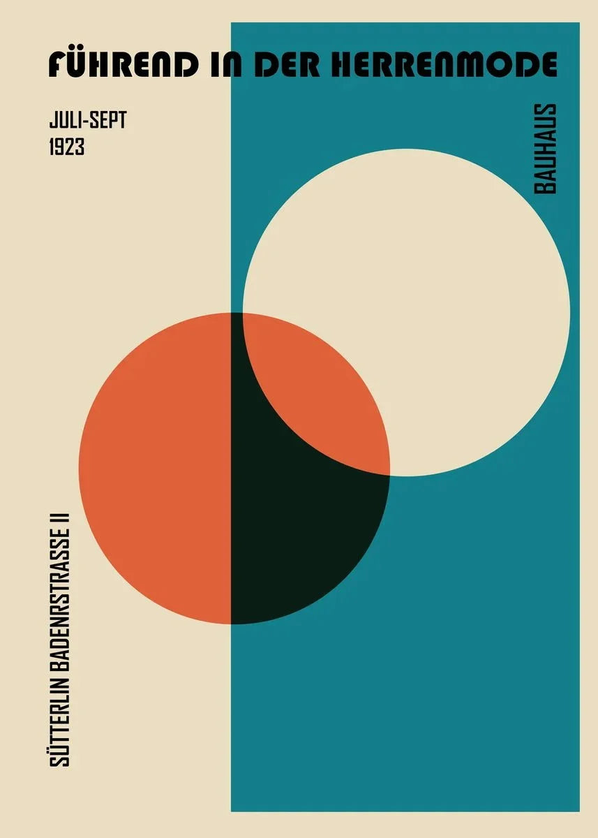 Affiche Bauhaus Simple Géométrique