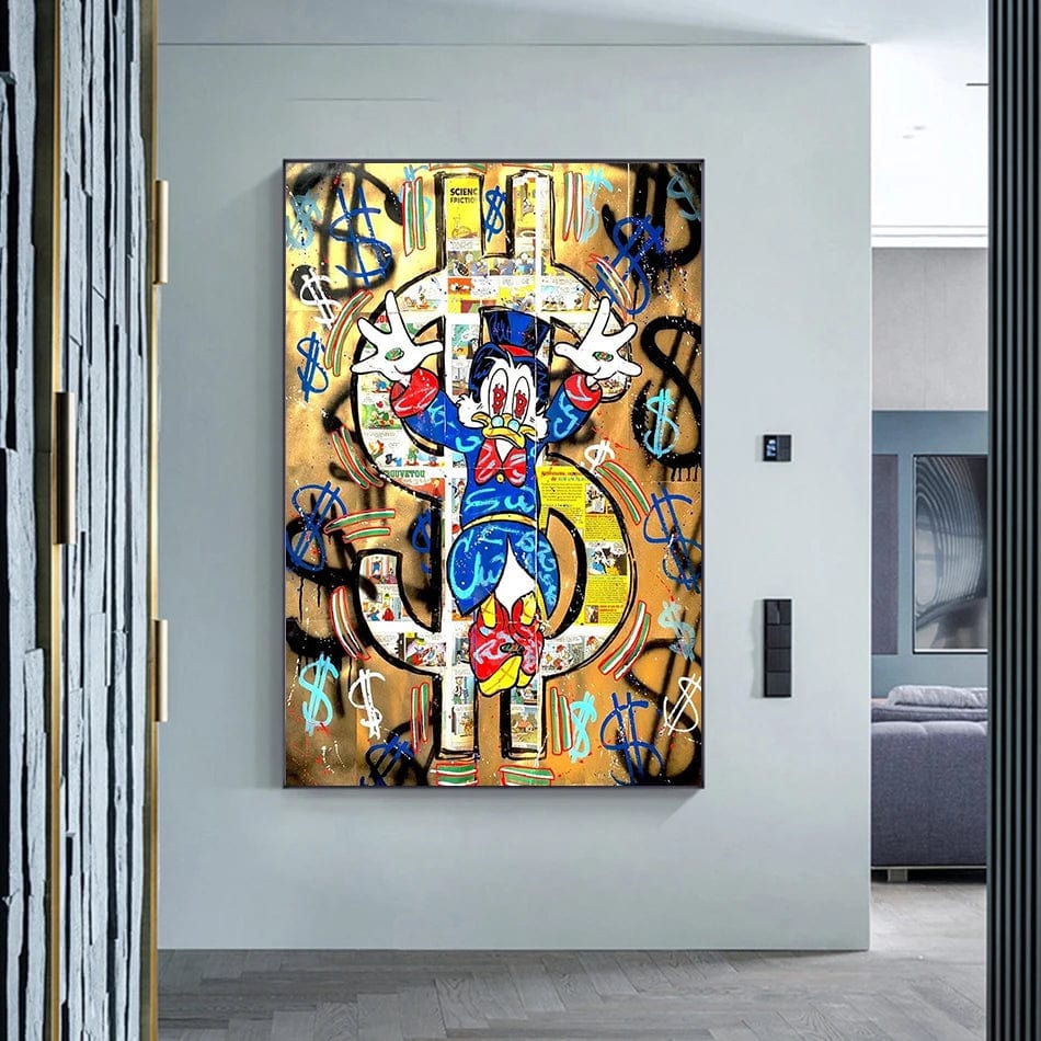 Canvanation Poster Picsou Donald Diamand Street Art