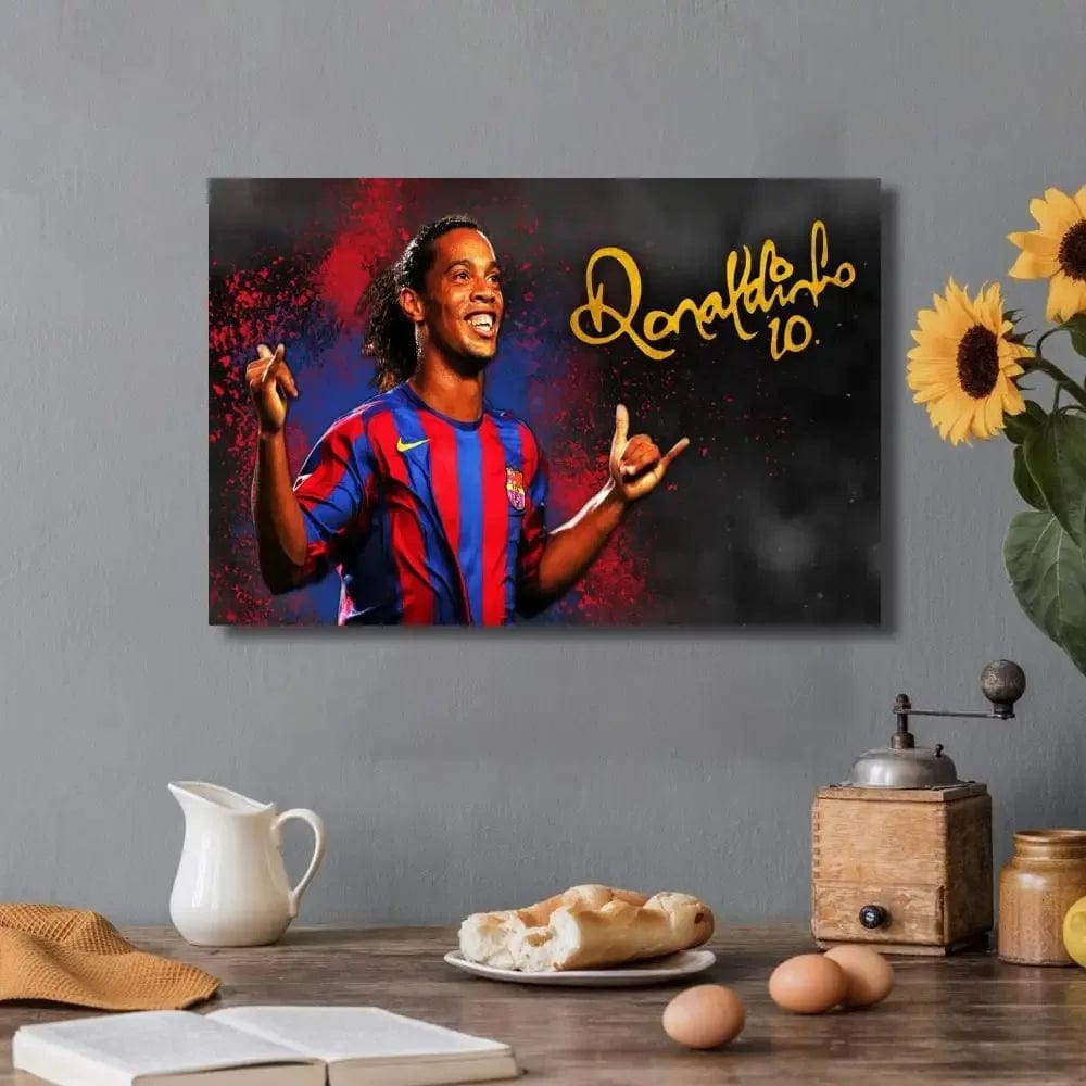 Canvanation 1 / 40x50CM Affiche Football - Ronaldinho