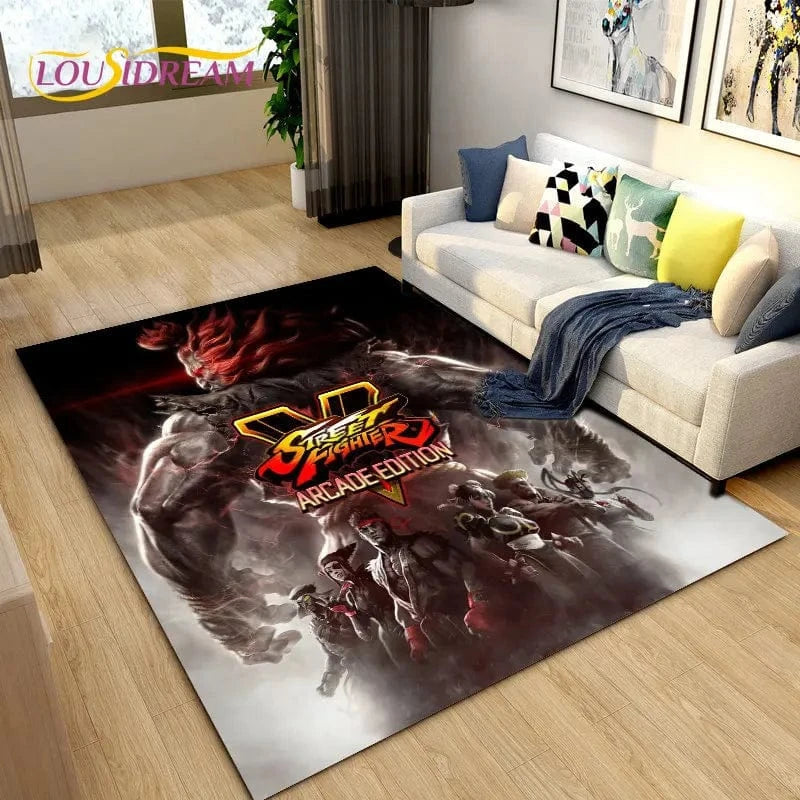 Canvanation Tapis De Chambre - Street Fighter Retro Game Gamer