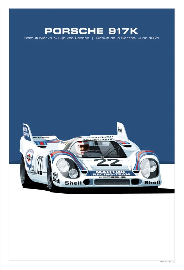 Canvanation 23 / 30x40cm Affiche Retro Voiture GTR