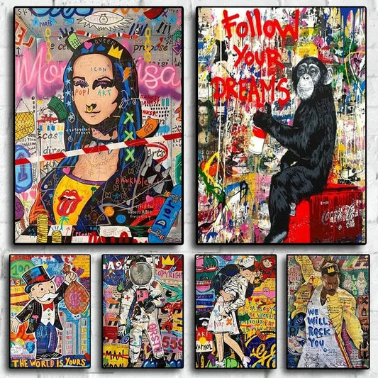 Canvanation Affiche Pop Art Graffiti Street Art
