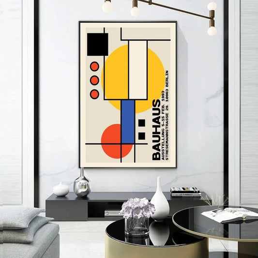 Canvanation Affiche Bauhaus Simple Géométrique