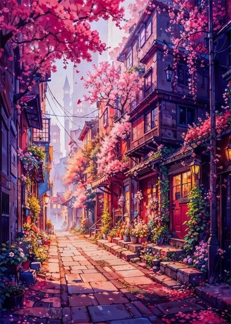 Canvanation MULTI / 30x40cm Affiche Paysage Japonais De Rue