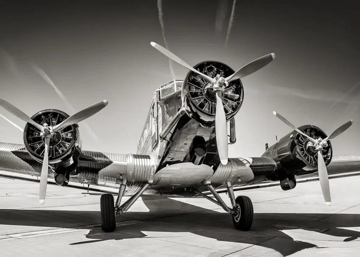 Canvanation 17 / 50x70cm Affiche Poster Avion Vintage
