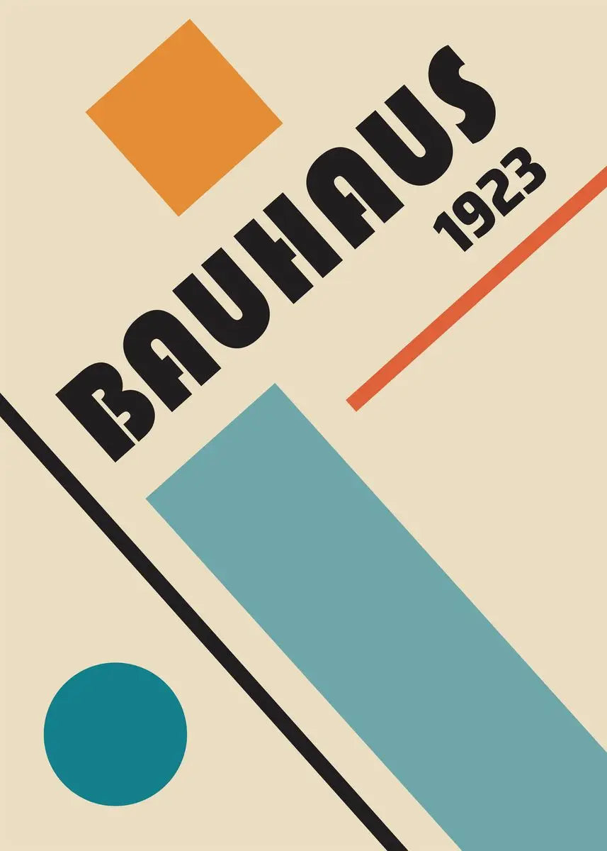 Affiche Bauhaus Simple Géométrique