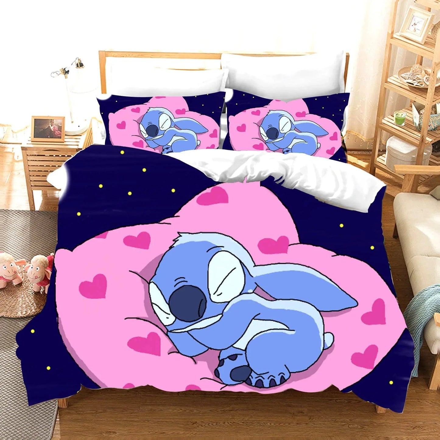 Canvanation 4 / 140x210cm Housse De Couette - Stitch Rose Set 3-Pieces