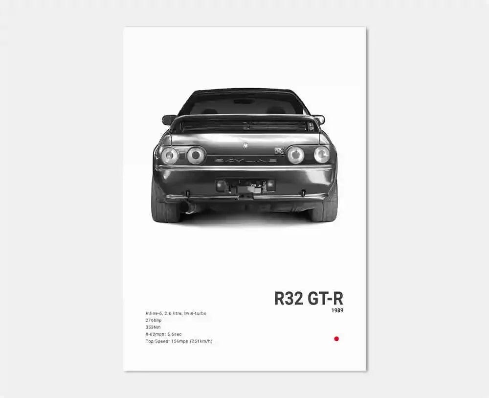 Canvanation 19 / 40x60cm Affiche Voiture Pop Noir Et Blanc Japon