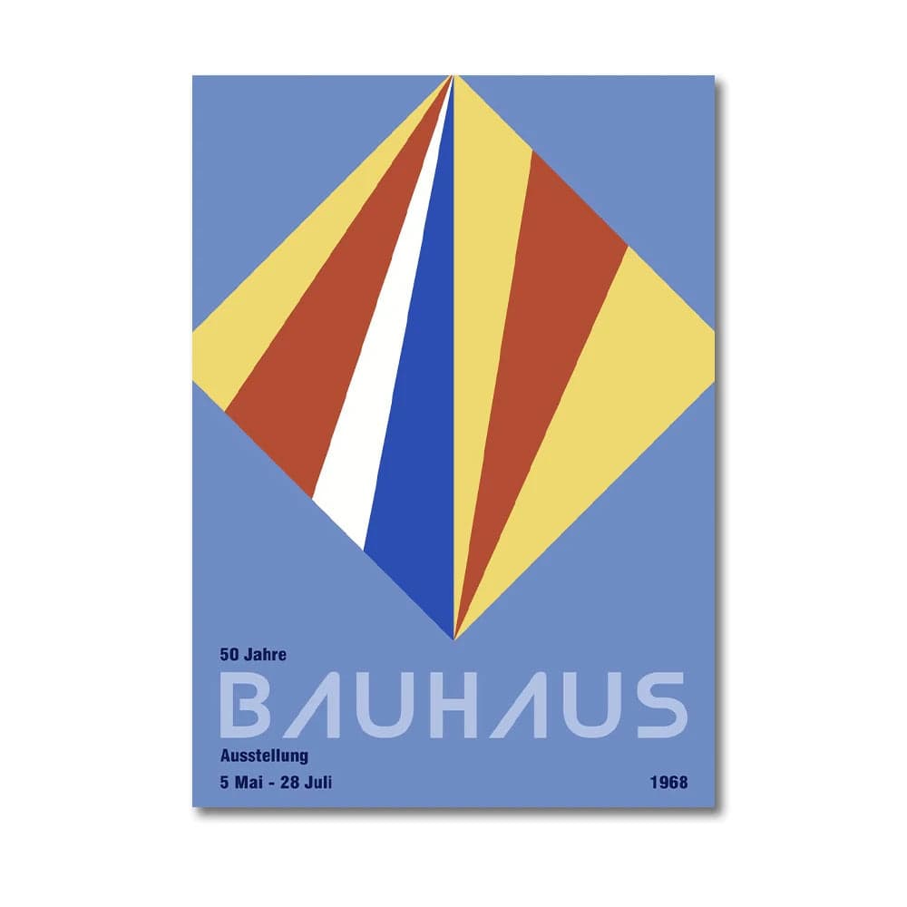 Canvanation Affiche Abstraite Moderne Bauhaus
