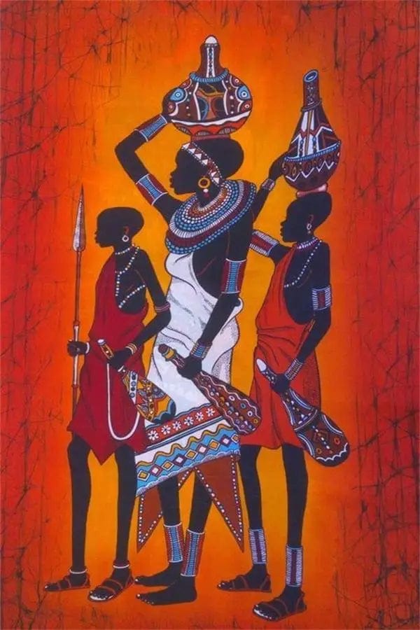 Canvanation PF40950 / 40x60cm Affiche Africaine Traditionnel