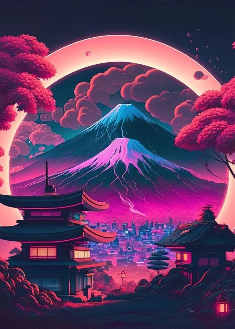 Canvanation 16 / 50x70cm Affiche Pop Art Neon Japon Tokyo Rue