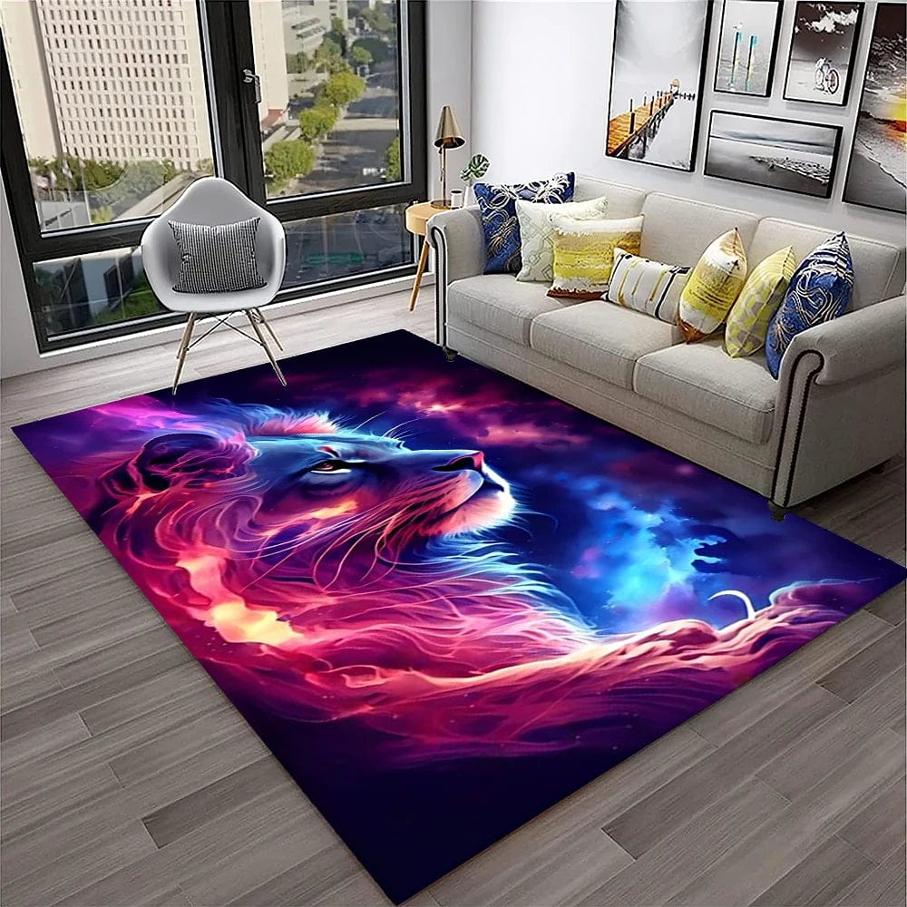 Canvanation Tapis De Chambre - 3D Dream Lion Animal