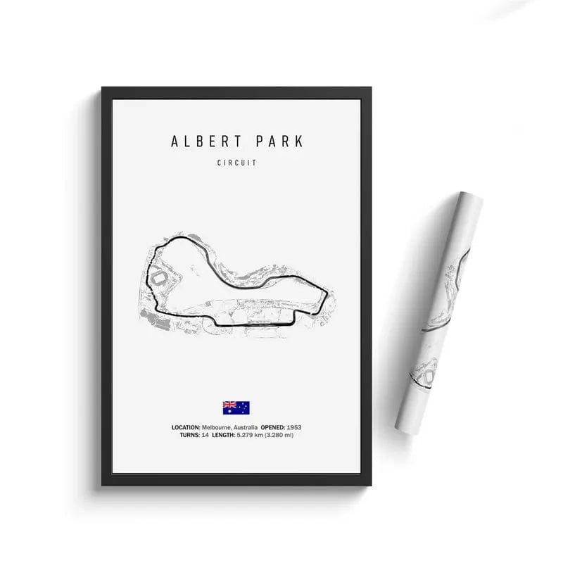 Canvanation 18 / 40x60cm Affiche Circuit Formule 1