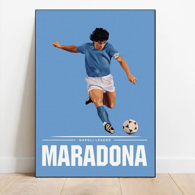 Canvanation Affiche Football - Maradona - Zidane