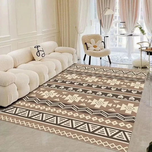 Canvanation flannel-9 / custom contact us Tapis Berbère rectangulaire style bohème – Motifs marocains & floraux 3D