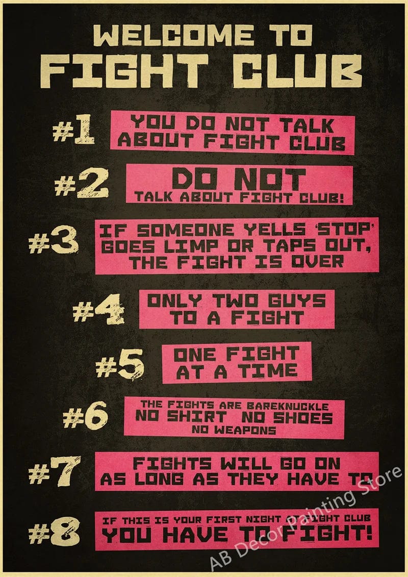 Canvanation 21 / 42cmx30cm Poster Film Vintage Fight Club