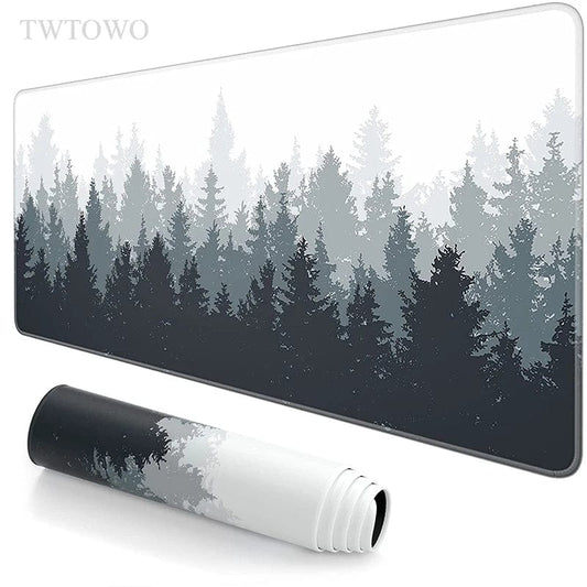Canvanation 900x400x2 mm Tapis De Souris - Arbre Forêt Gris