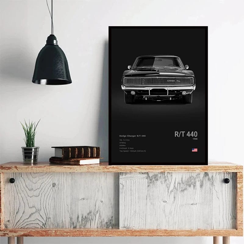 Canvanation Affiche Voiture Demon Trx Hellcat Charger