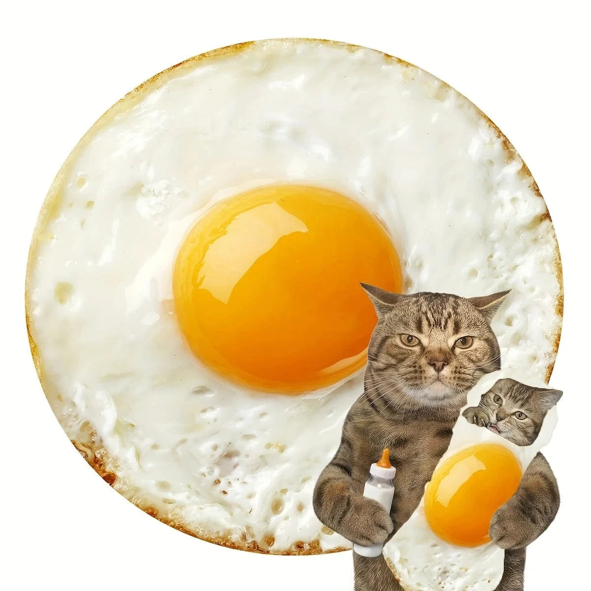 Canvanation poachen Egg / Round70inch(1.8m)) Couverture Polaire Burritos Tortilla Donut Pizza Nourriture