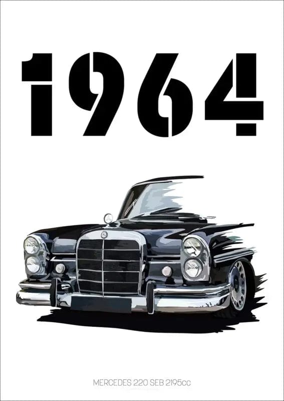 Canvanation 23 / 20x25cm Affiche Voiture Vintage Mustang Golf SS