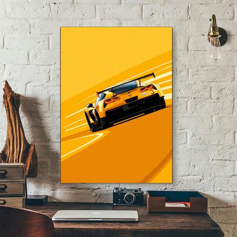 Canvanation Affiche Voiture Sport Course Formule