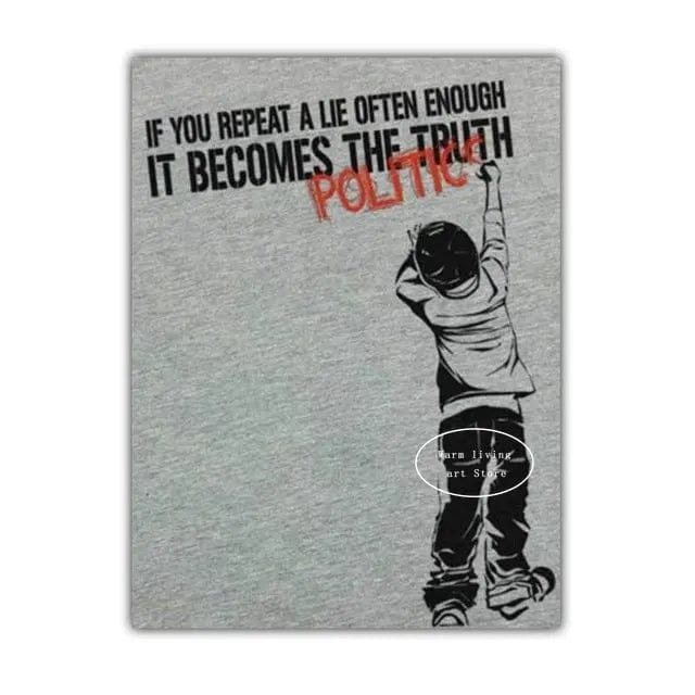 Canvanation Affiche Banksy Street Art Chambre