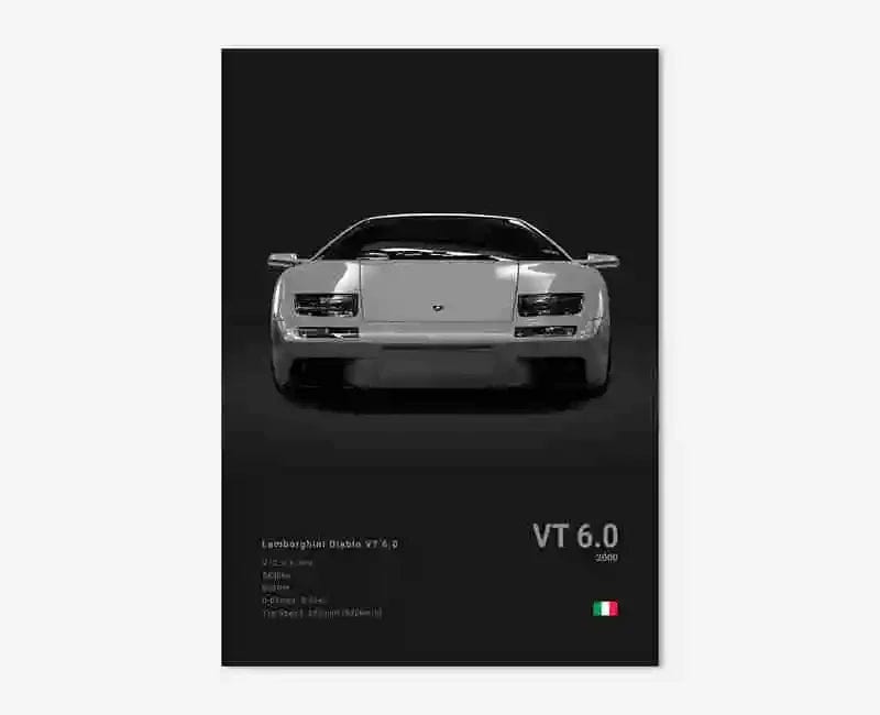 Canvanation 27 / 50x70cm Affiche Voiture Lamborghini Luxe Sto Veneno Urus Aventador SVJ