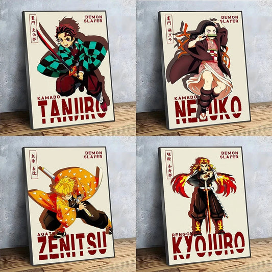 Canvanation Affiche Anime Demon Slayer Japonais
