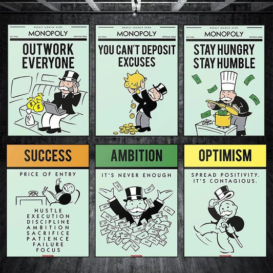 Canvanation Affiche Alec Monopoly Motivation