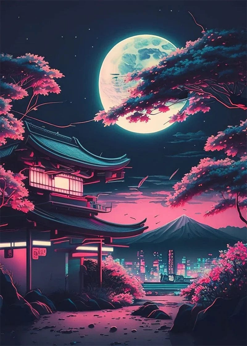 Canvanation 17 / 50x70cm Affiche Pop Art Neon Japon Tokyo Rue