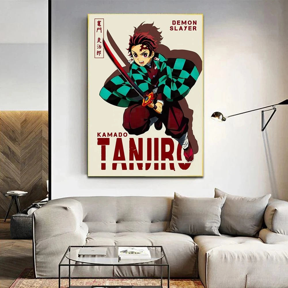 Canvanation Affiche Anime Demon Slayer Japonais