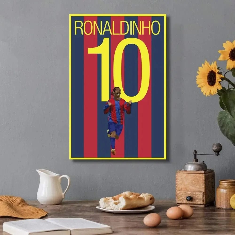 Canvanation 9 / 40x50CM Affiche Football - Ronaldinho