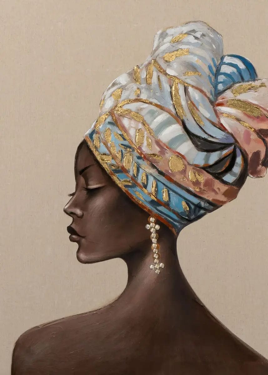 Canvanation B / 40x60cm Affiche Africain Femme Noir