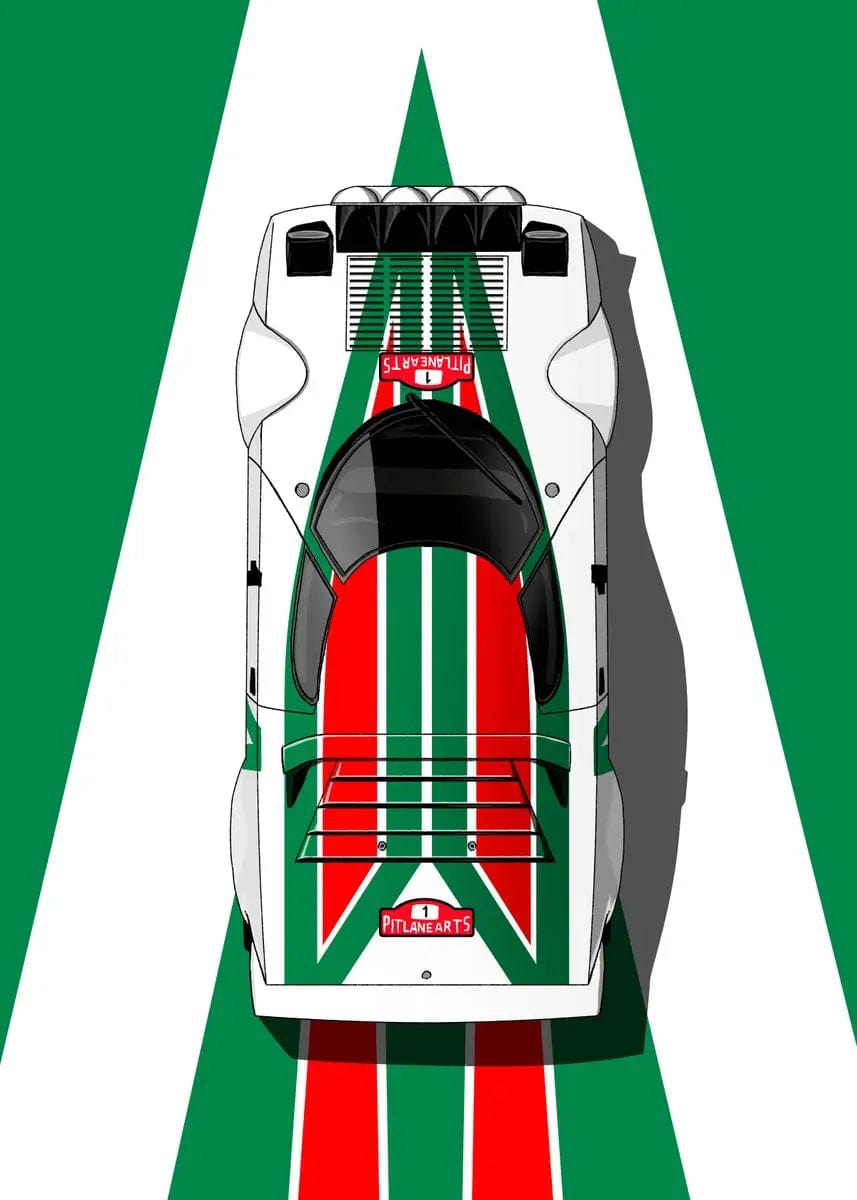 Canvanation 7 / 20X30cm Affiche Voiture Sport Course Formule
