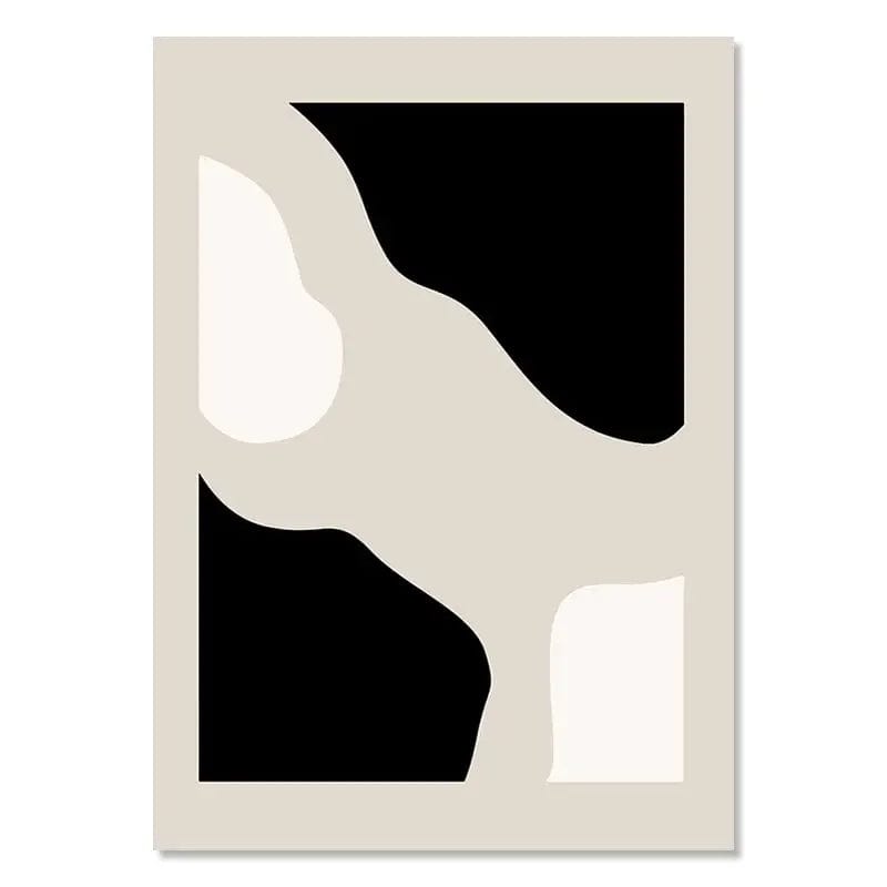 Canvanation S3DH1203898-05 / 40x60cm Affiche Abstrait Boheme Noir Et Blanc