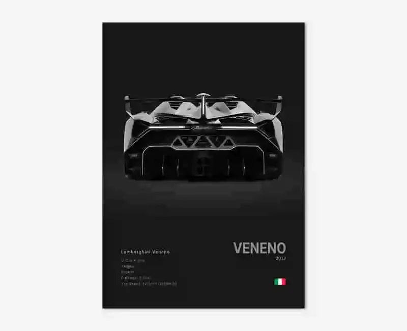 Canvanation 9 / 50x75cm Affiche Voiture Lamborghini Luxe Sto Veneno Urus Aventador SVJ