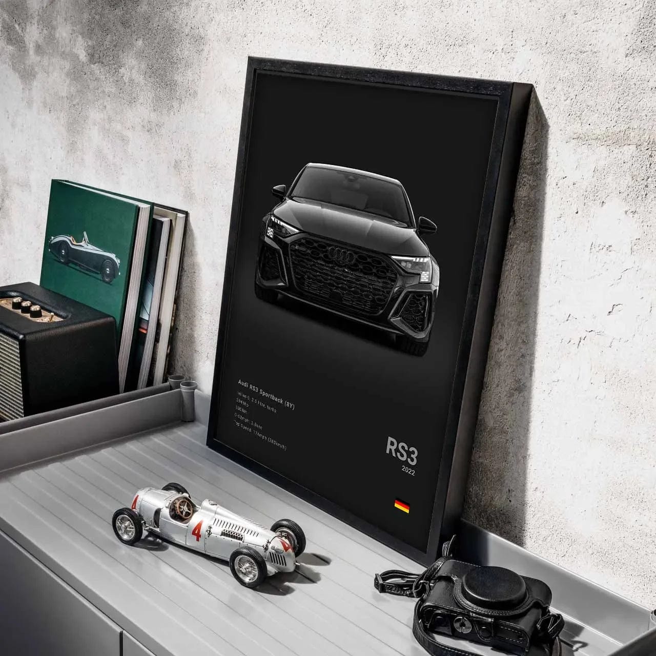 Canvanation Affiche Voiture Allemande Rs3 R8 C8 GTR SUV