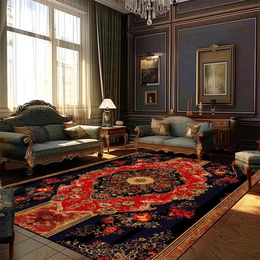Canvanation BS034-Flannel-2 / 200x250cm 78.7x98in Tapis Berbère rectangulaire – Flanelle douce & antidérapante