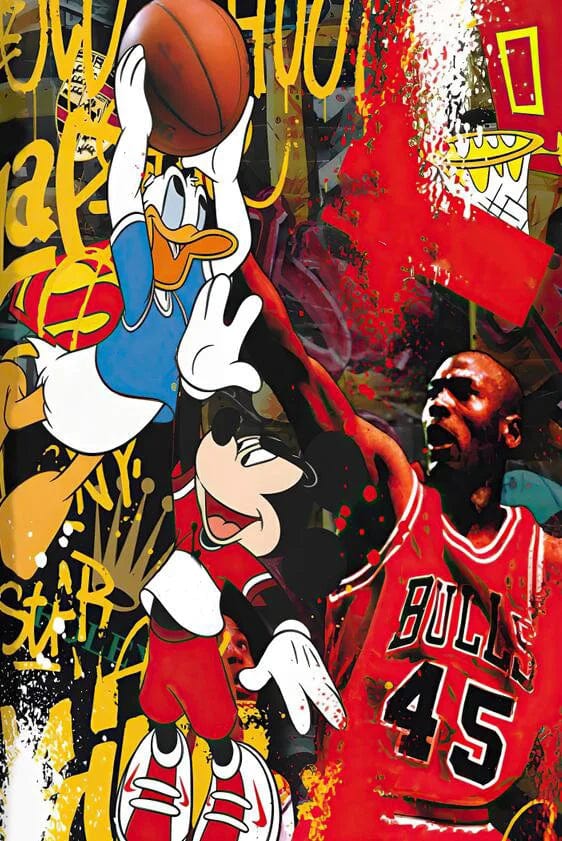 Canvanation PF13373 / 50x70cm Affiche Graffiti Fashion Mickey Mouse